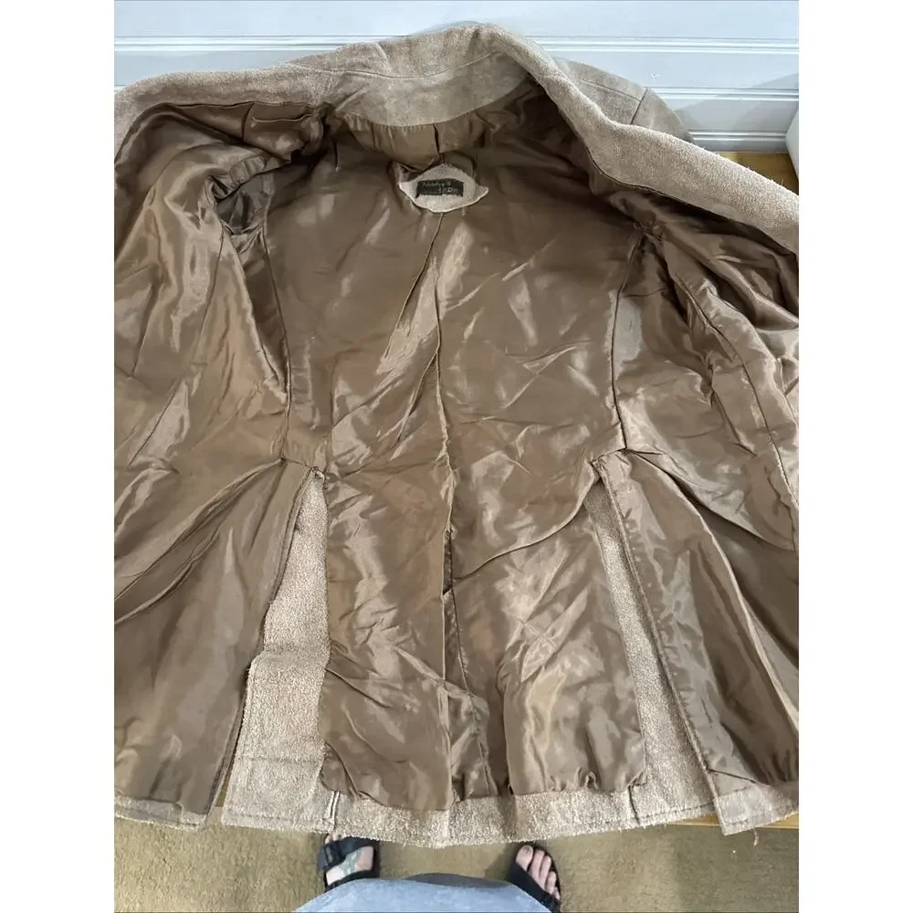 Retro 70s Fanny’s Hide Vintage Tan Suede Jacket Women's -See Measurements